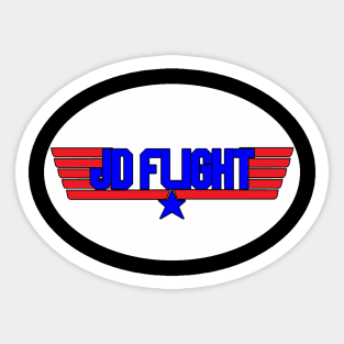 JD Flight Logo Sticker